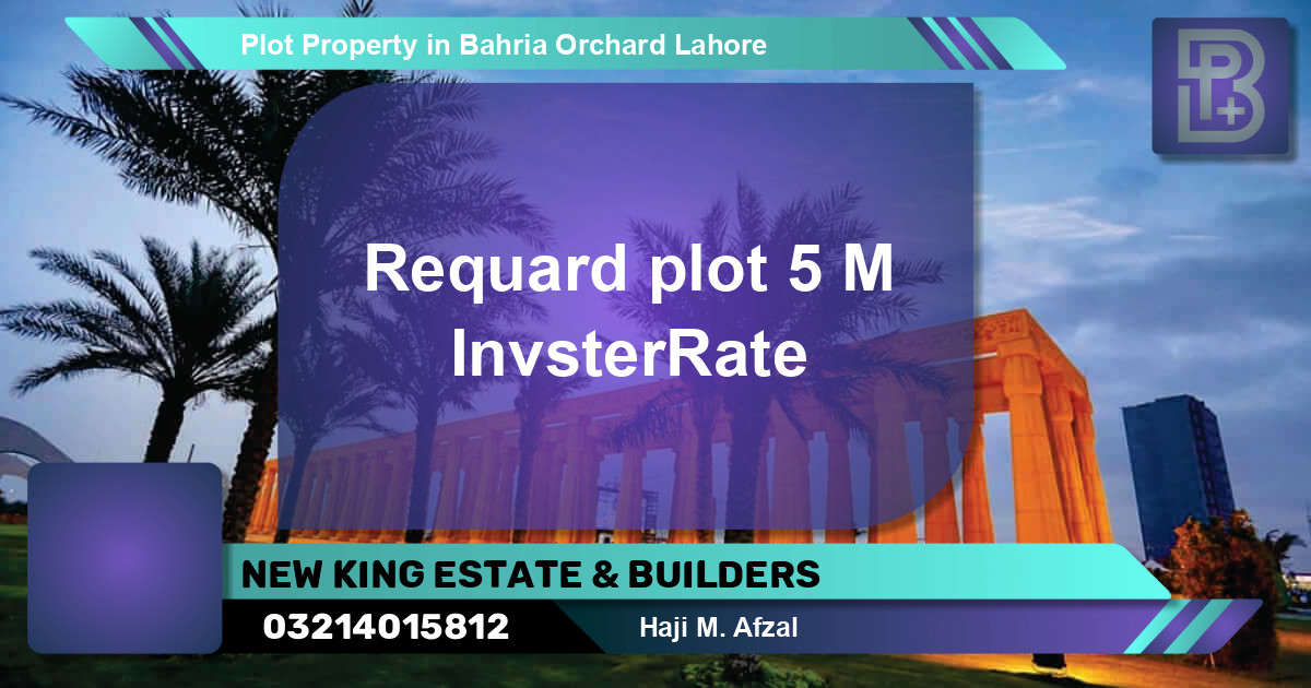 Residential Plot for Sale in Bahria Orchard, Lahore - (BP-73260)