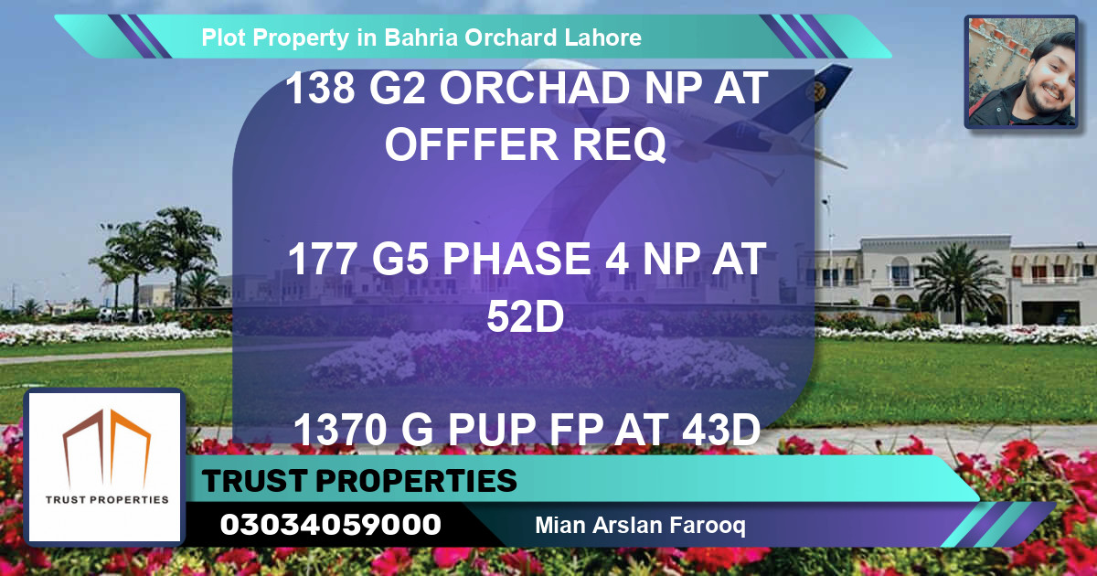 Residential Plot for Sale in Bahria Orchard, Lahore - (BP-73269)