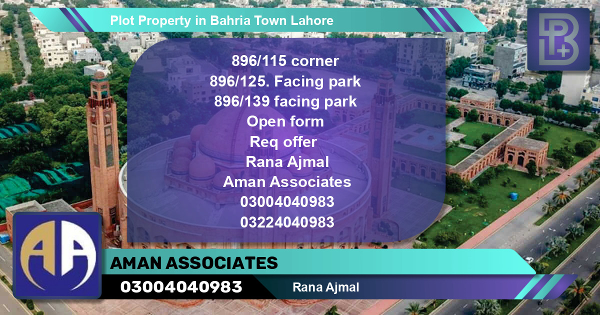 Residential Plot for Sale in Bahria Town, Lahore - (BP-73273)