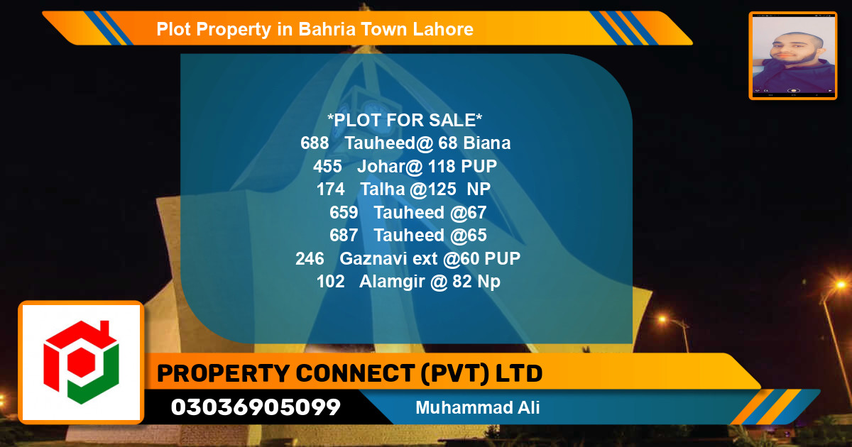 Residential Plot for Sale in Bahria Town, Lahore - (BP-73277)