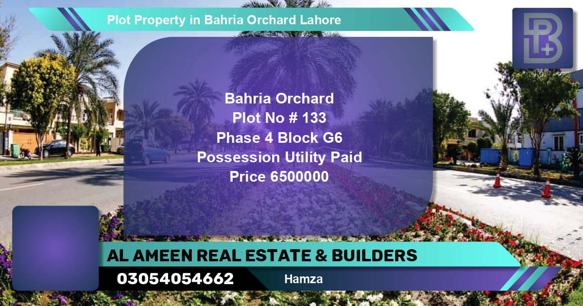 Residential Plot for Sale in Bahria Orchard, Lahore - (BP-73311)