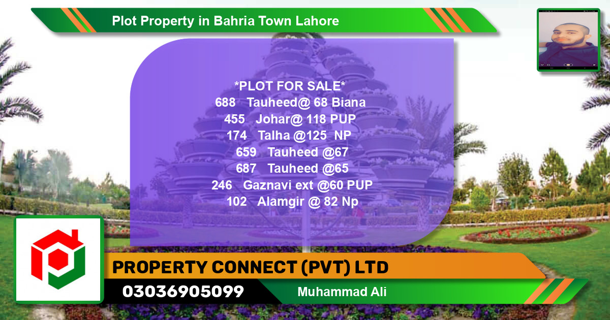 Residential Plot for Sale in Bahria Town, Lahore - (BP-73326)