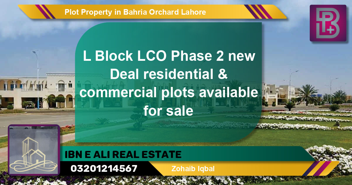 Commercial Plot for Sale in Bahria Orchard, Lahore - (BP-73355)