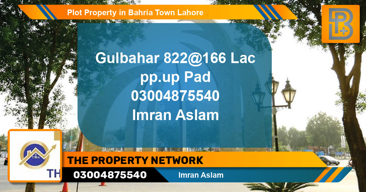 Residential Plot for Sale in Bahria Town, Lahore - (BP-73357)