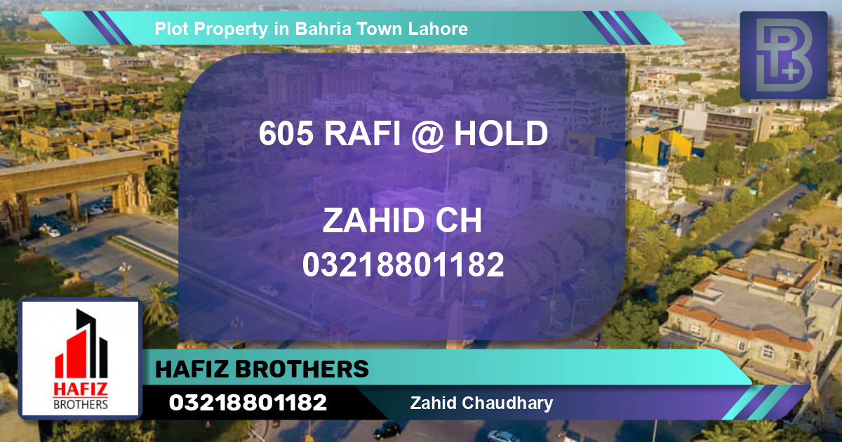 Residential Plot for Sale in Bahria Town, Lahore - (BP-73359)