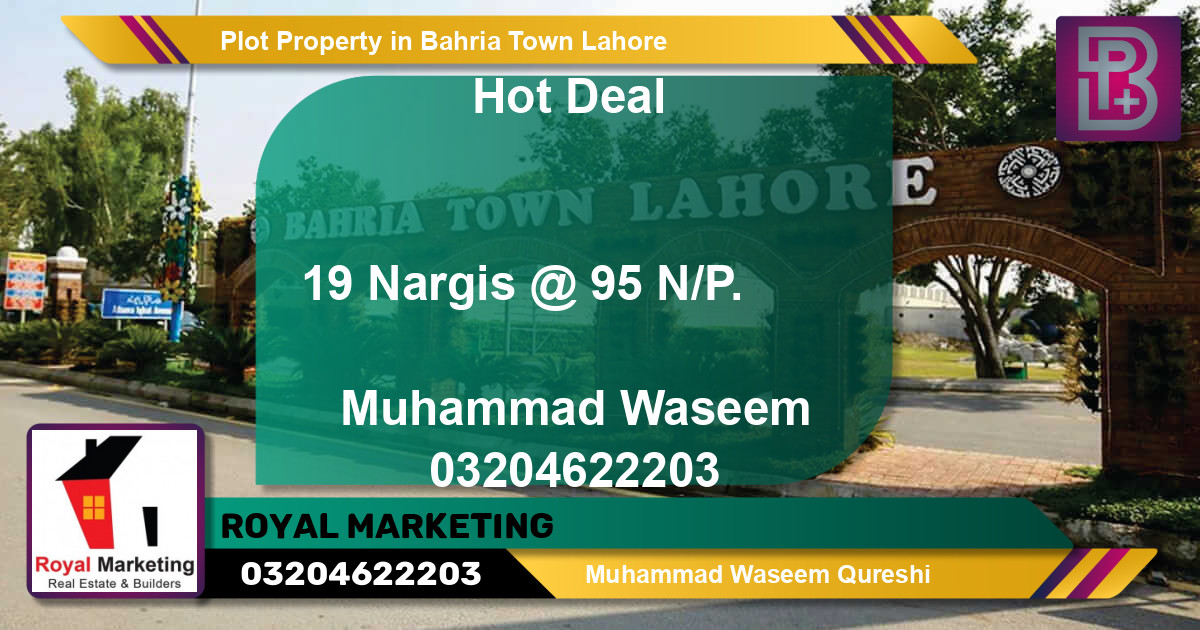 Residential Plot for Sale in Bahria Town, Lahore - (BP-73396)