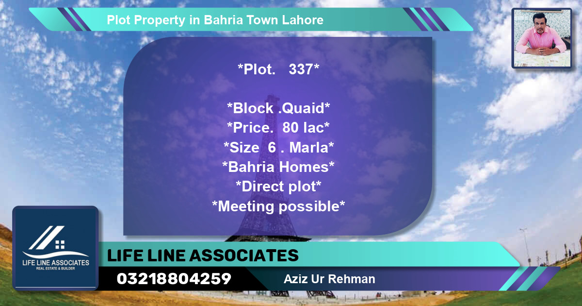 Residential Plot for Sale in Bahria Town, Lahore - (BP-73408)