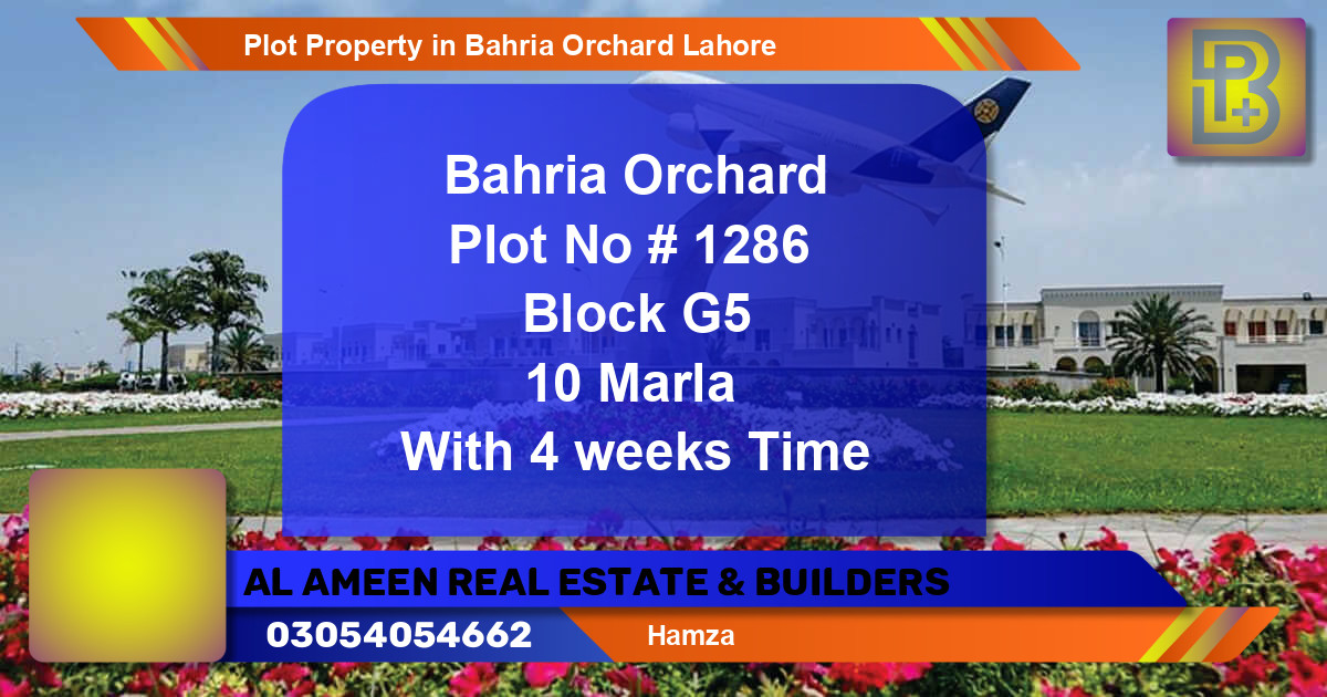 Residential Plot for Sale in Bahria Orchard, Lahore - (BP-73419)