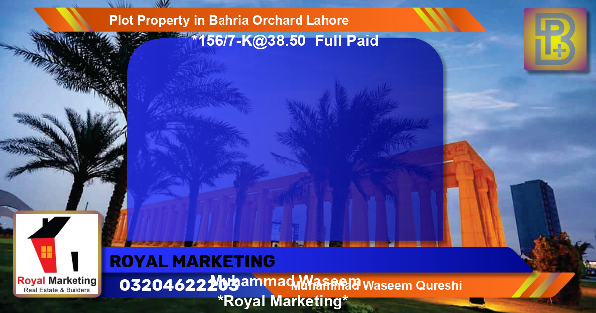 Residential Plot for Sale in Bahria Orchard, Lahore - (BP-73441)