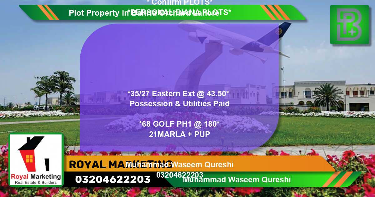 Residential Plot for Sale in Bahria Orchard, Lahore - (BP-73483)