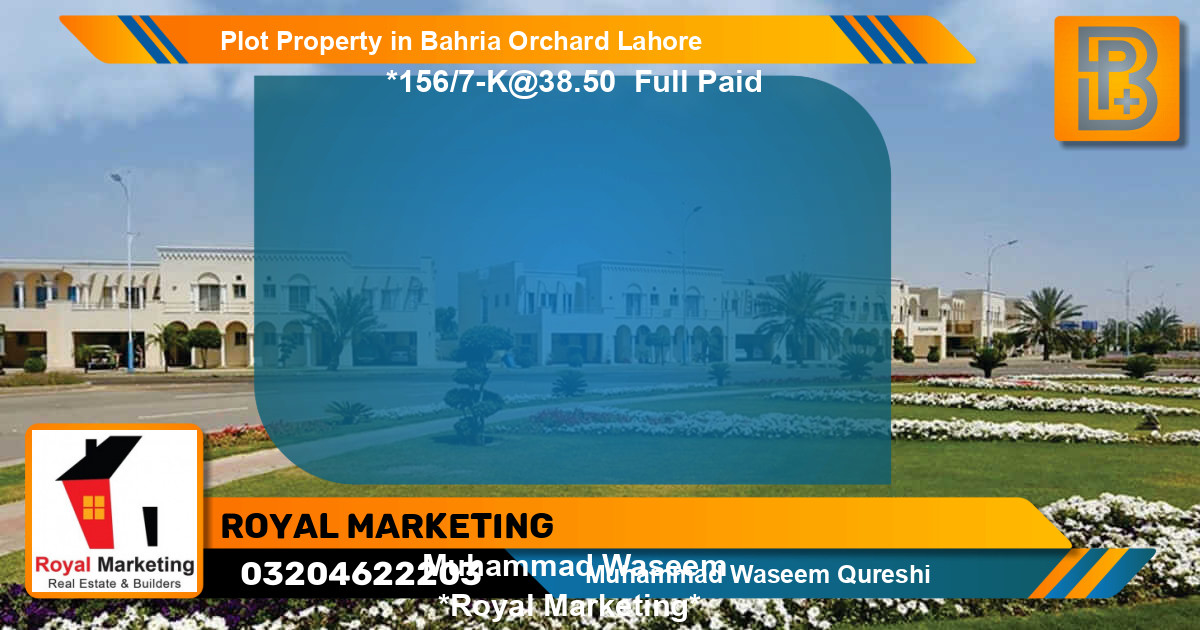 Residential Plot for Sale in Bahria Orchard, Lahore - (BP-73485)