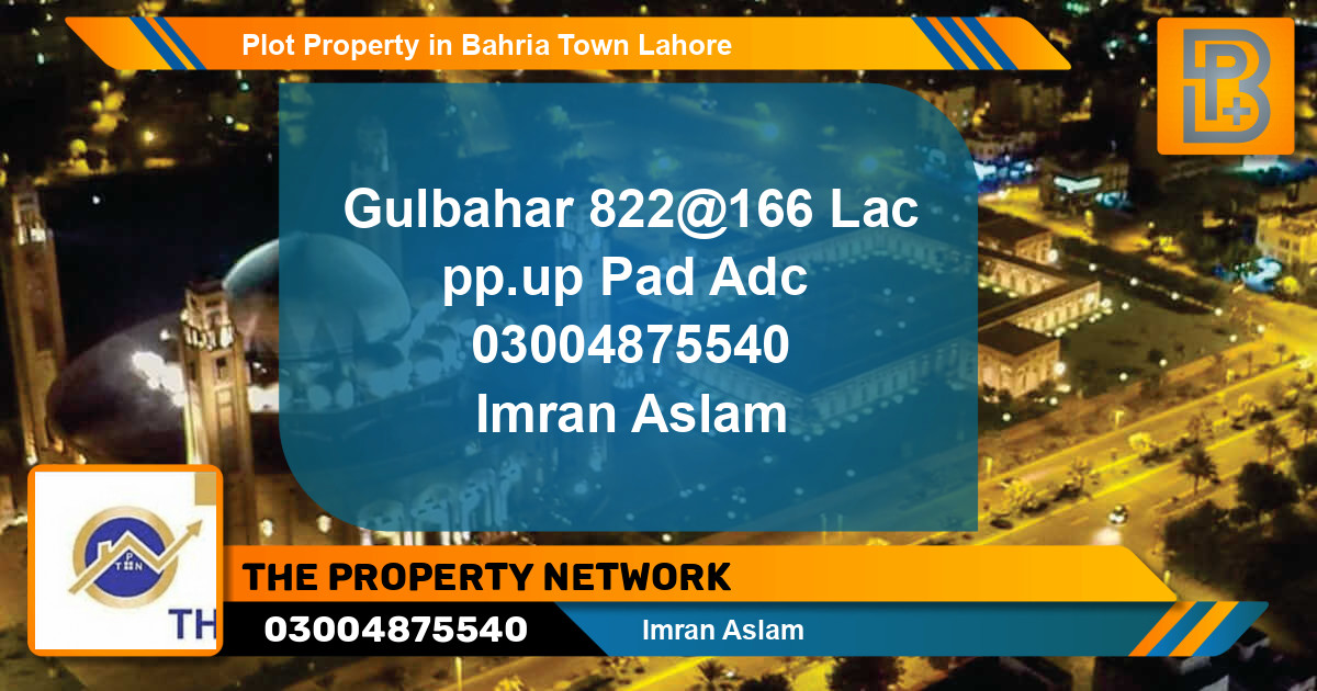 Residential Plot for Sale in Bahria Town, Lahore - (BP-73508)