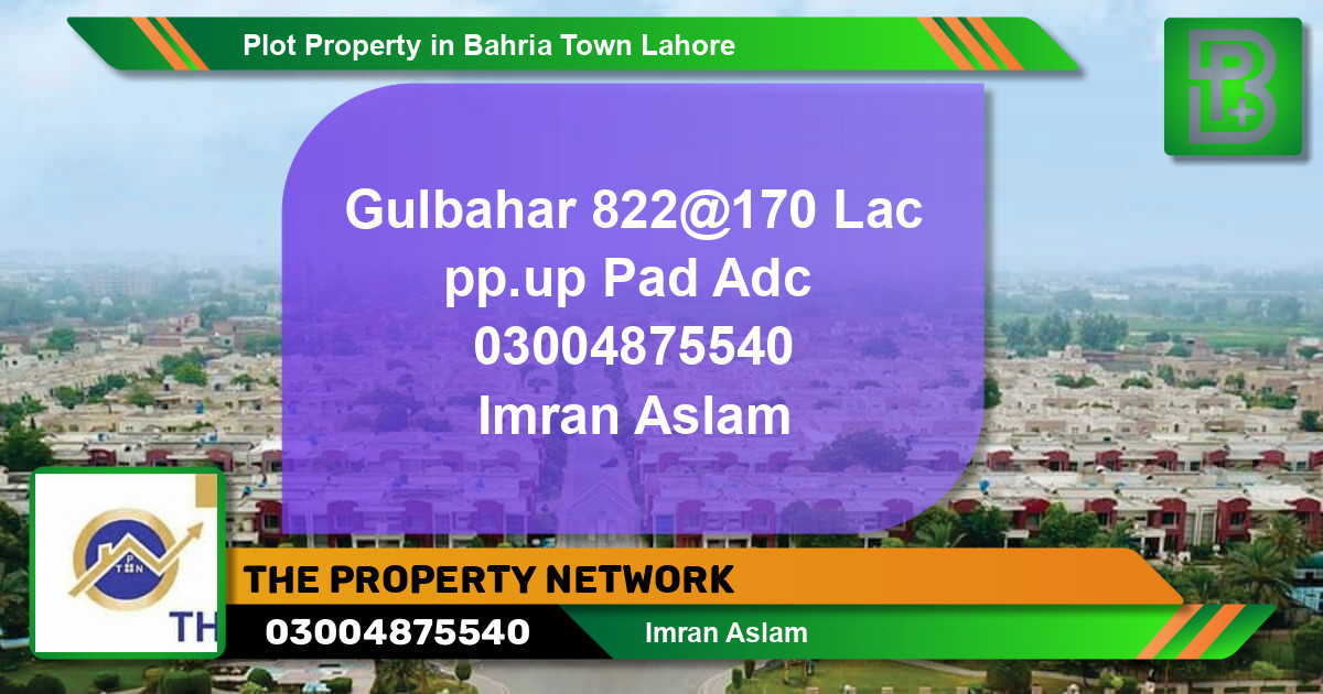 Residential Plot for Sale in Bahria Town, Lahore - (BP-73527)