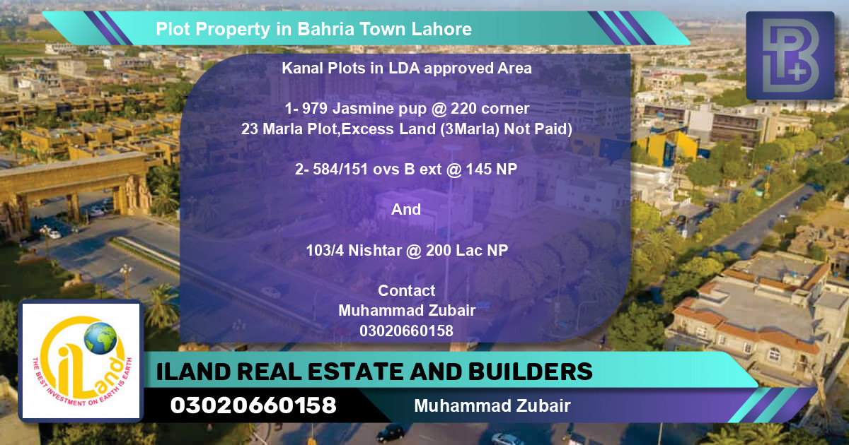 Residential Plot for Sale in Bahria Town, Lahore - (BP-73563)