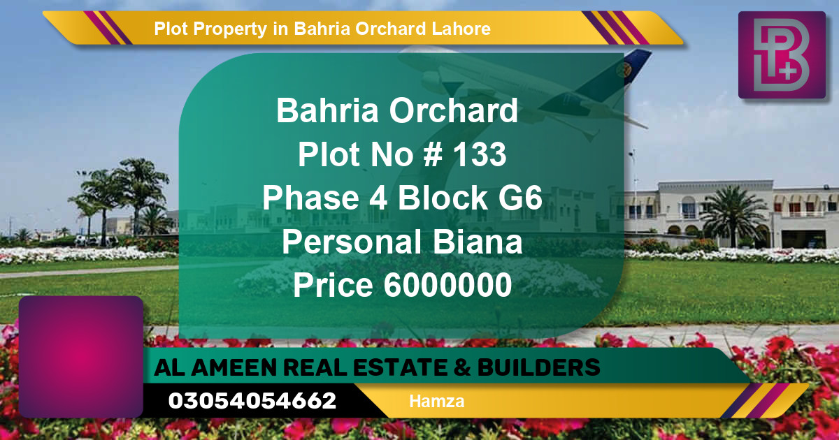 Residential Plot for Sale in Bahria Orchard, Lahore - (BP-73570)