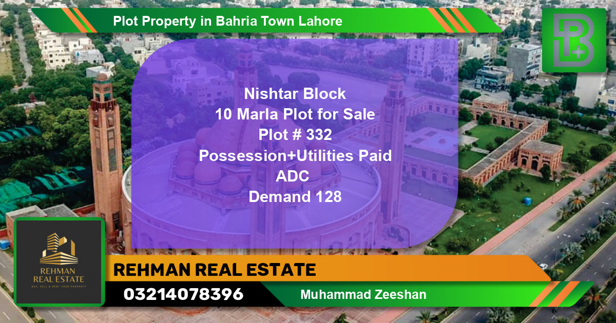 Residential Plot for Sale in Bahria Town, Lahore - (BP-73592)