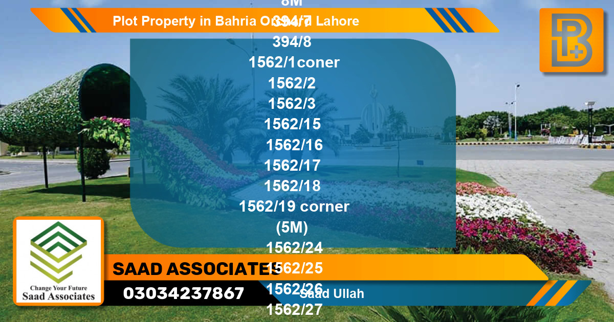 Residential Plot for Sale in Bahria Orchard, Lahore - (BP-73623)