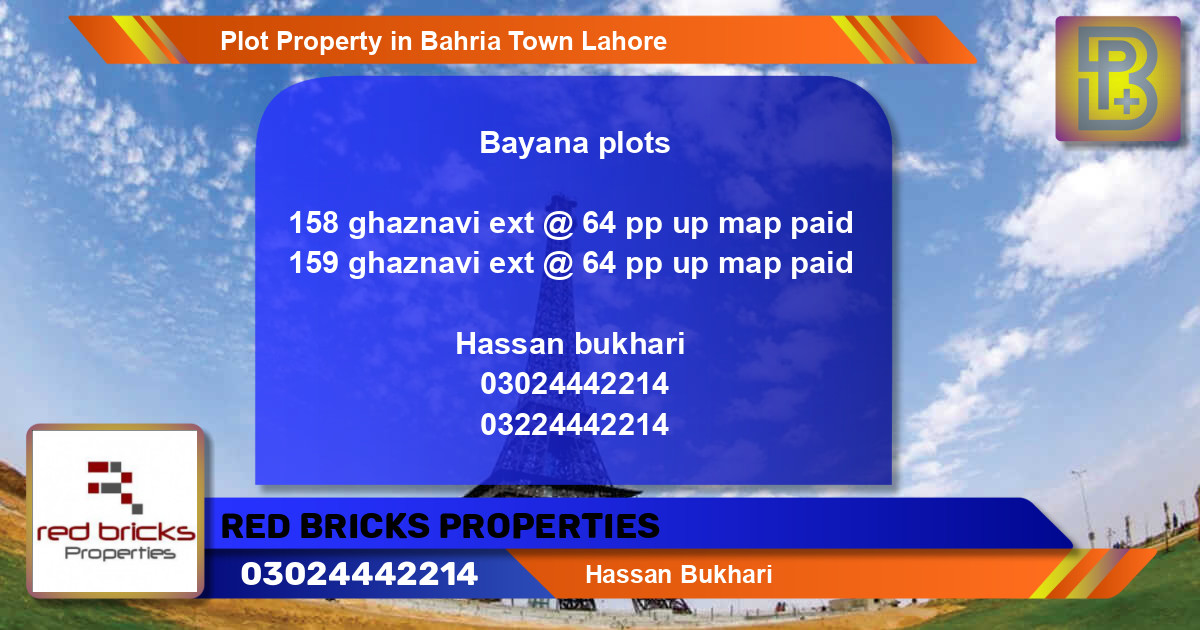 Residential Plot for Sale in Bahria Town, Lahore - (BP-73638)
