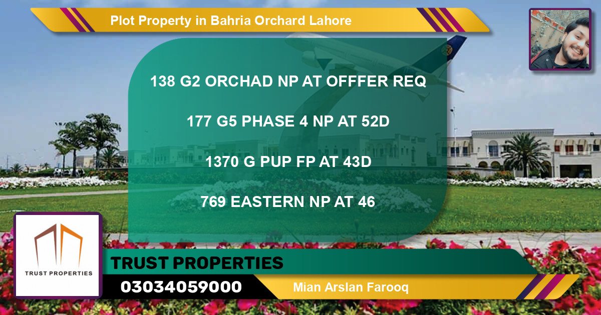 Residential Plot for Sale in Bahria Orchard, Lahore - (BP-73713)