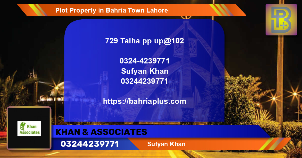 Residential Plot for Sale in Bahria Town, Lahore - (BP-73722)