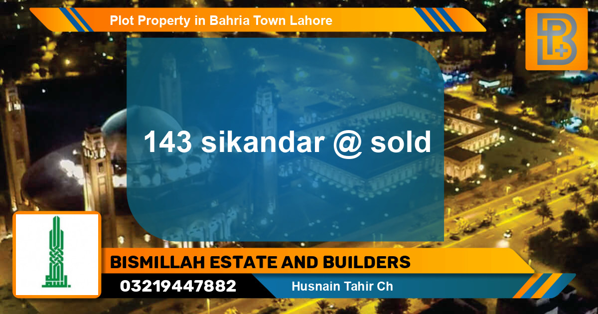 Residential Plot for Sale in Bahria Town, Lahore - (BP-73739)