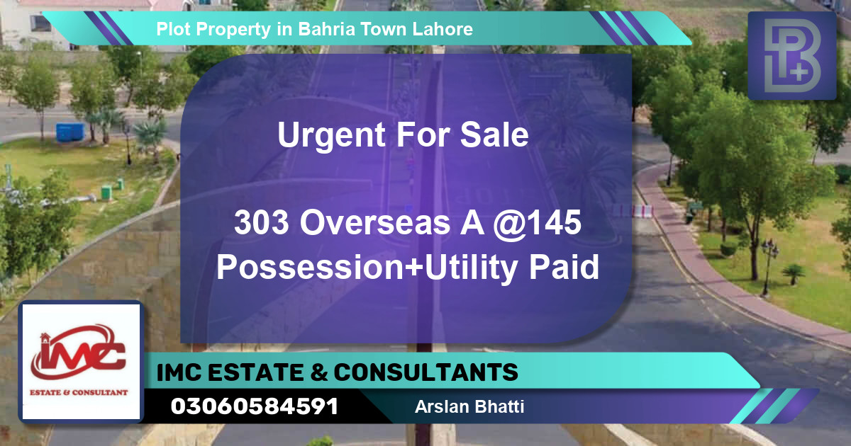 Residential Plot for Sale in Bahria Town, Lahore - (BP-73753)
