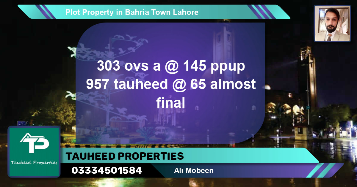 Residential Plot for Sale in Bahria Town, Lahore - (BP-73761)