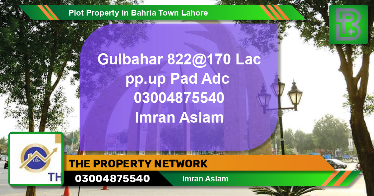 Residential Plot for Sale in Bahria Town, Lahore - (BP-73768)