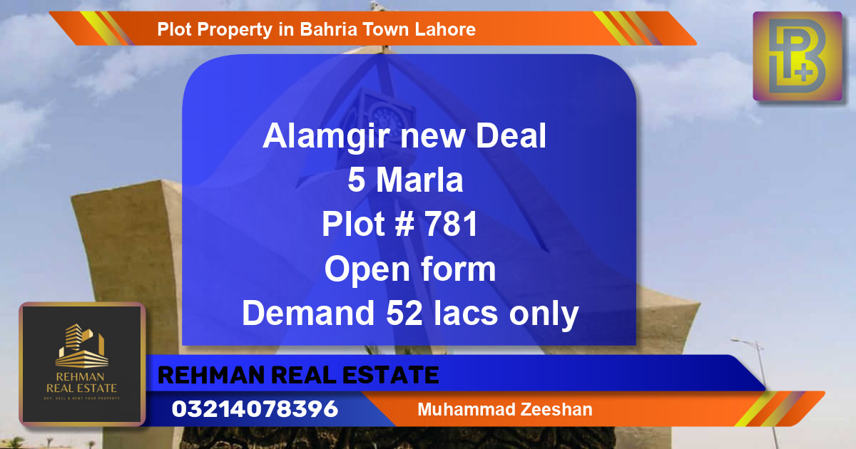 Residential Plot for Sale in Bahria Town, Lahore - (BP-73808)