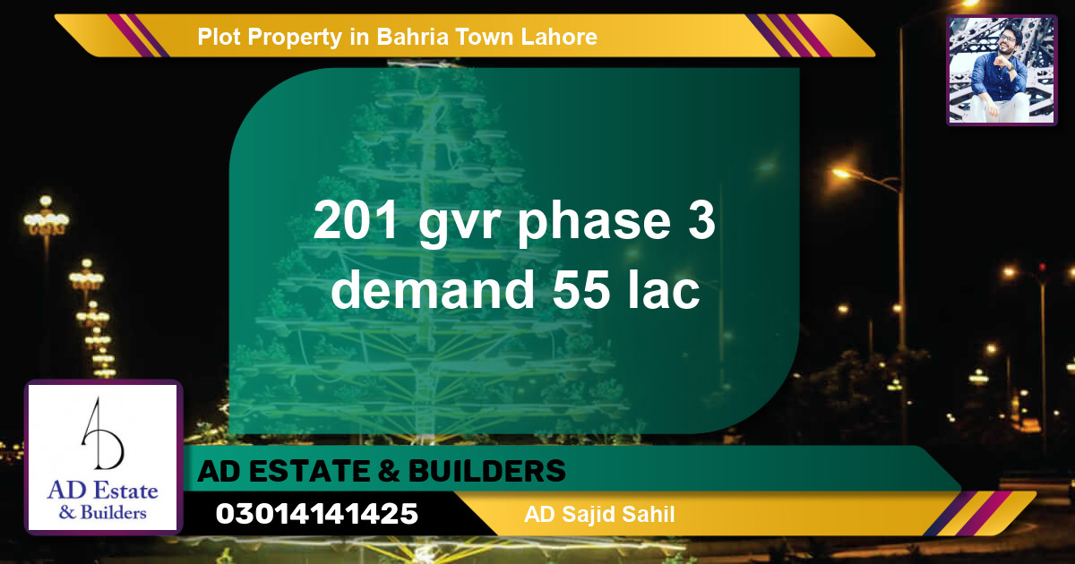 Residential Plot for Sale in Bahria Town, Lahore - (BP-73819)