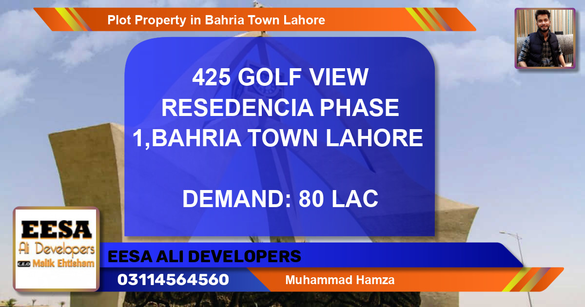 Residential Plot for Sale in Bahria Town, Lahore - (BP-73836)