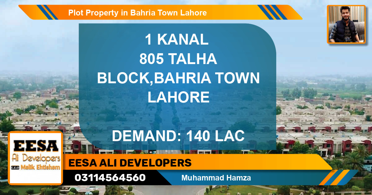 Residential Plot for Sale in Bahria Town, Lahore - (BP-73839)