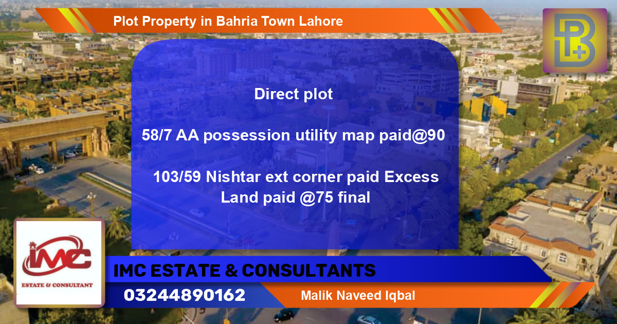 Residential Plot for Sale in Bahria Town, Lahore - (BP-73852)