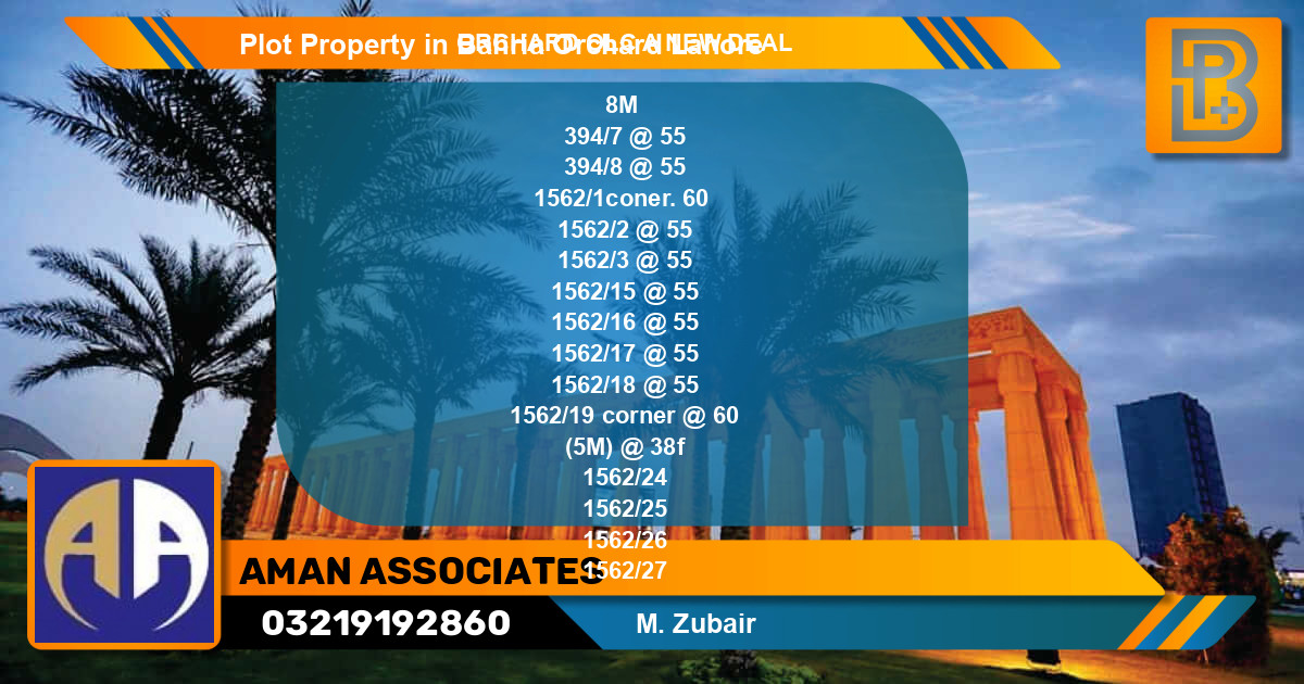 Residential Plot for Sale in Bahria Orchard, Lahore - (BP-73862)