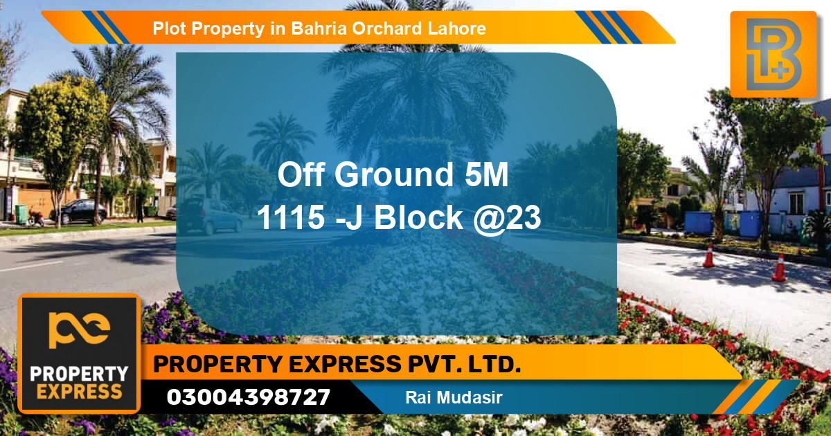 Residential Plot for Sale in Bahria Orchard, Lahore - (BP-73884)