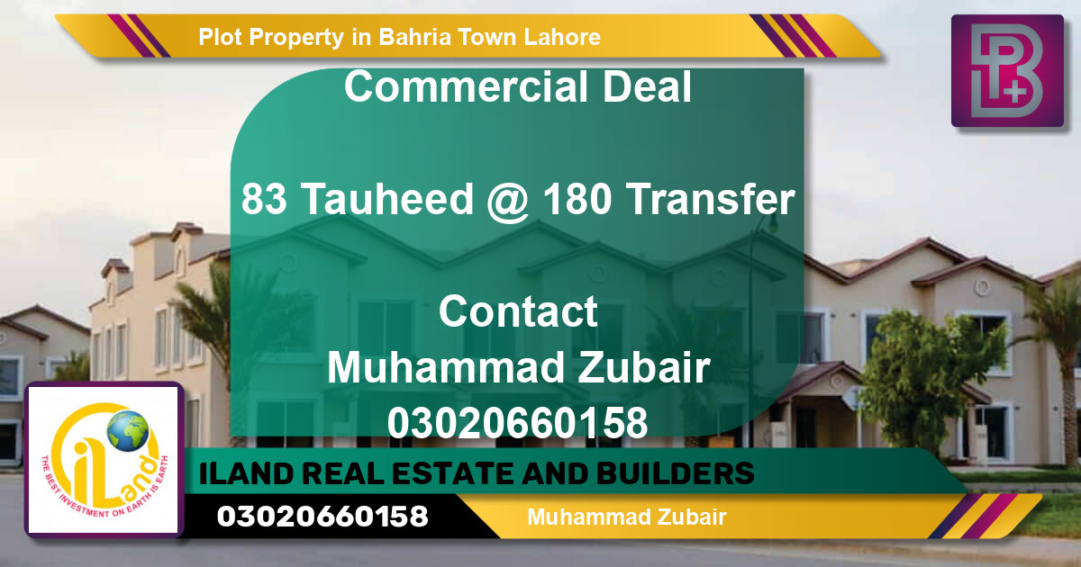 Commercial Plot for Sale in Bahria Town, Lahore - (BP-73934)