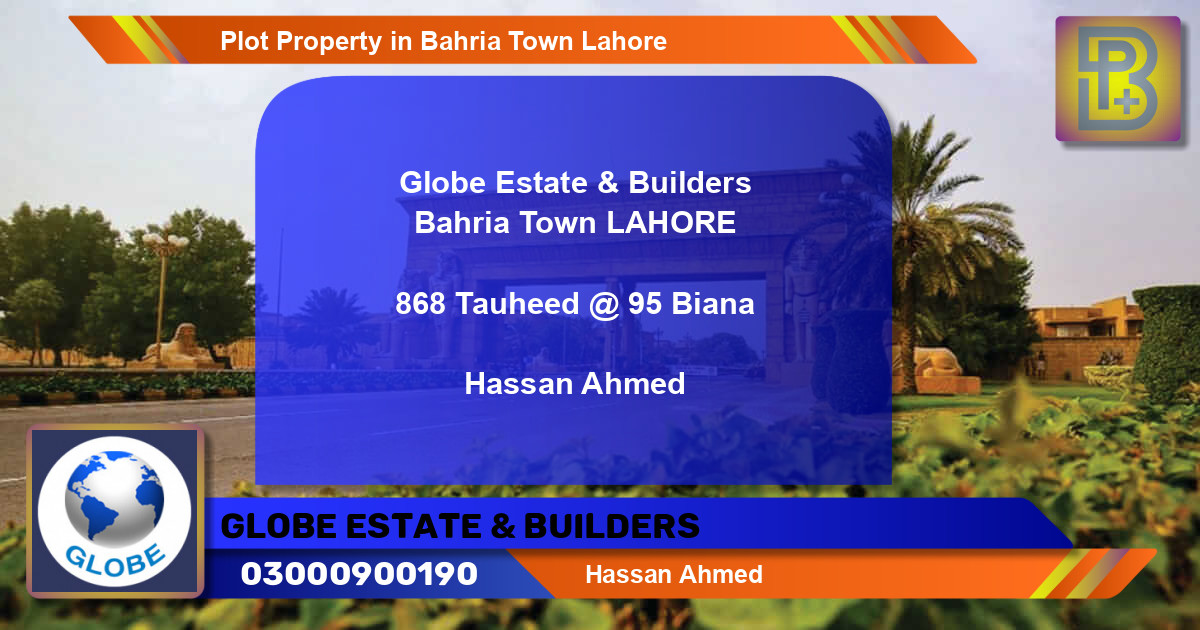 Residential Plot for Sale in Bahria Town, Lahore - (BP-74020)