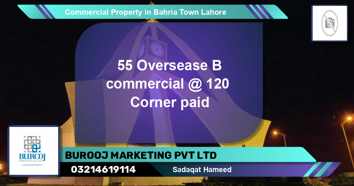 Commercial Property for Sale in Bahria Town, Lahore - (BP-74084)