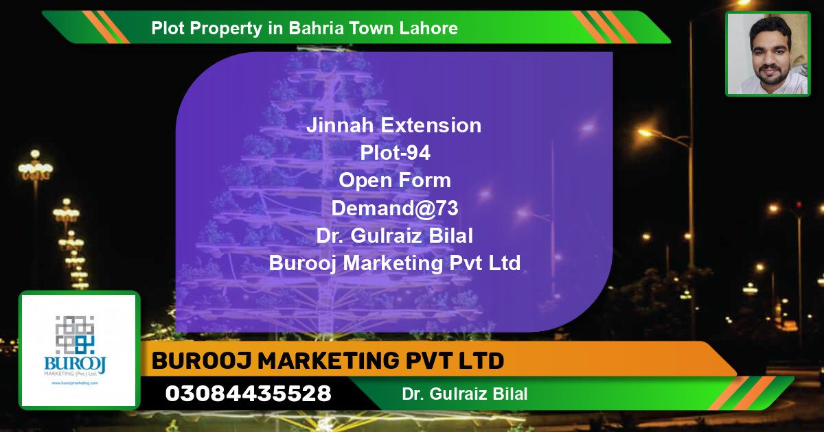Residential Plot for Sale in Bahria Town, Lahore - (BP-74112)