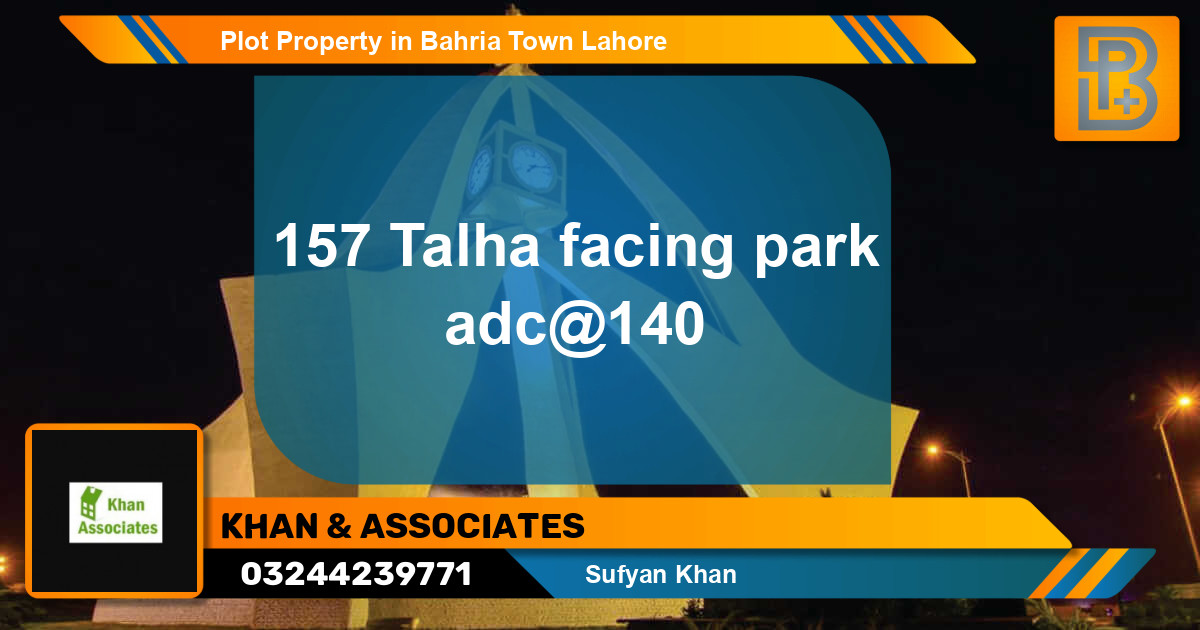 Residential Plot for Sale in Bahria Town, Lahore - (BP-74115)