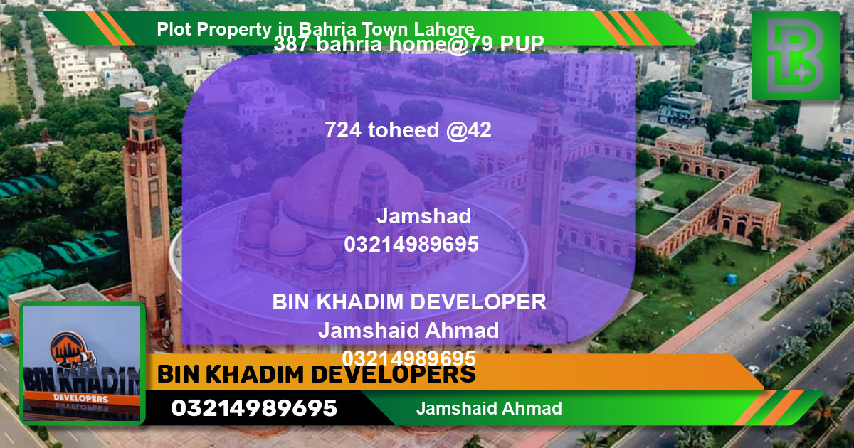 Residential Plot for Sale in Bahria Town, Lahore - (BP-74131)
