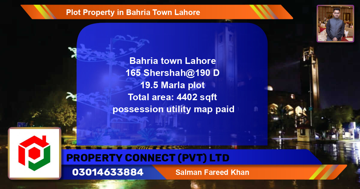 Residential Plot for Sale in Bahria Town, Lahore - (BP-74271)