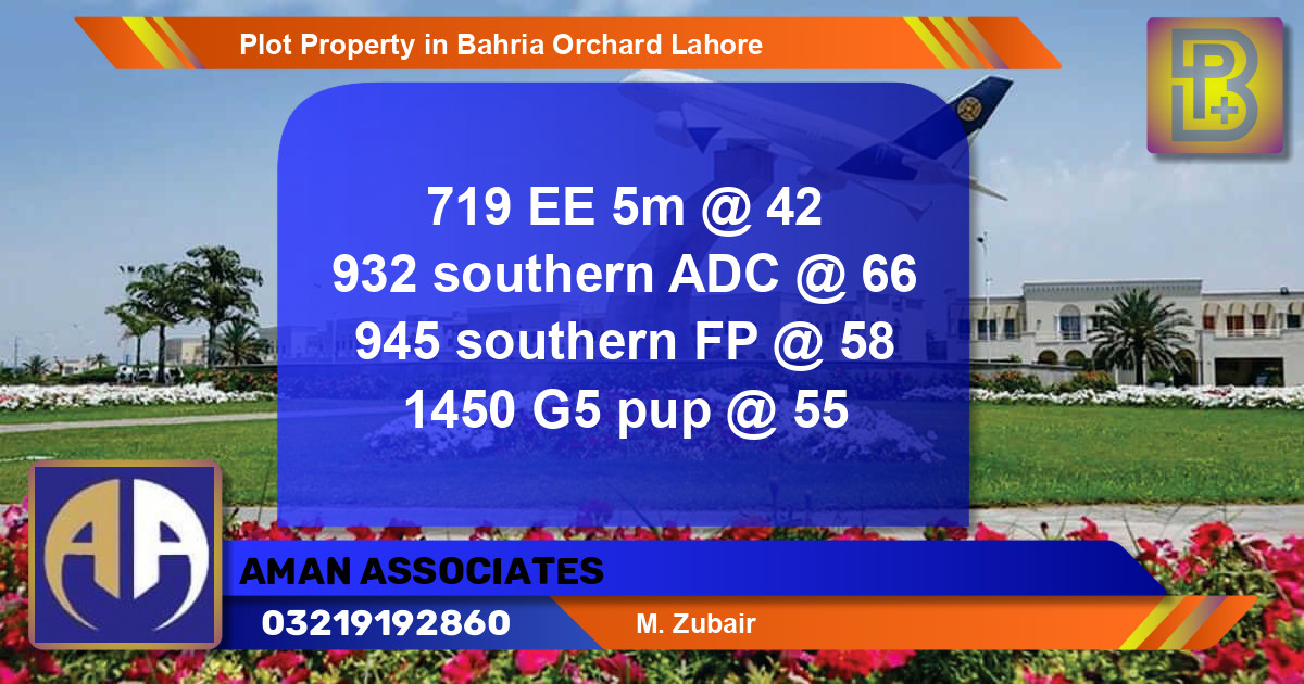 Residential Plot for Sale in Bahria Orchard, Lahore - (BP-74426)