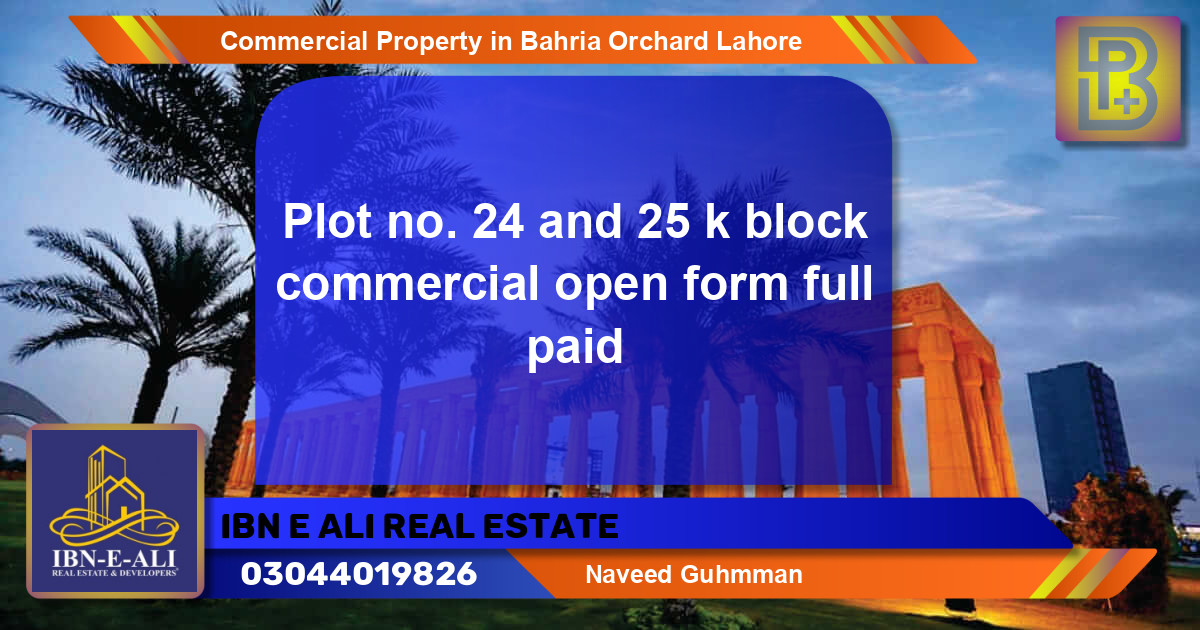 Commercial Property for Sale in Bahria Orchard, Lahore - (BP-74435)
