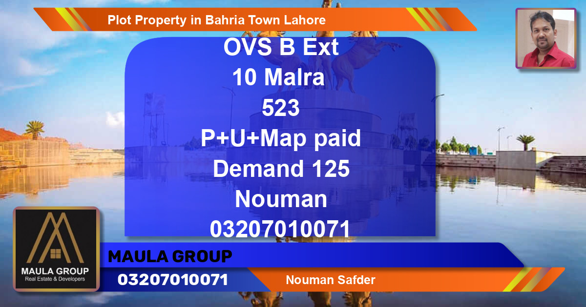 Residential Plot for Sale in Bahria Town, Lahore - (BP-74469)