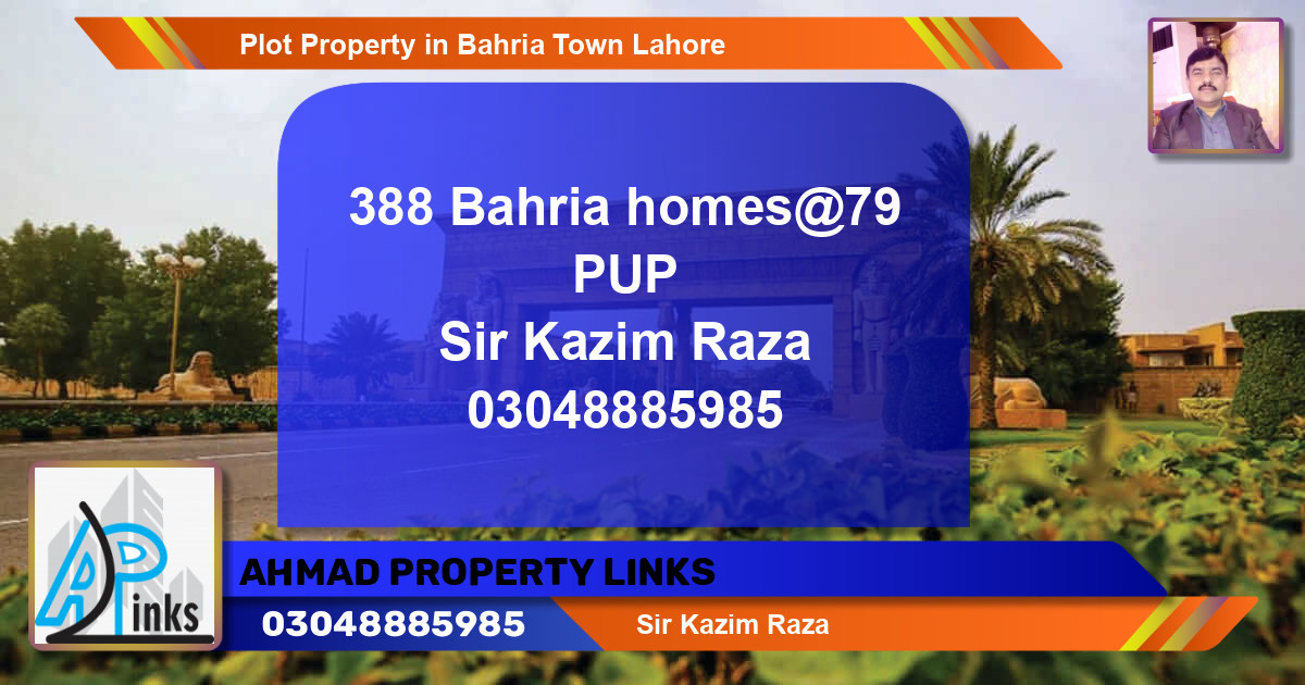 Residential Plot for Sale in Bahria Town, Lahore - (BP-74488)