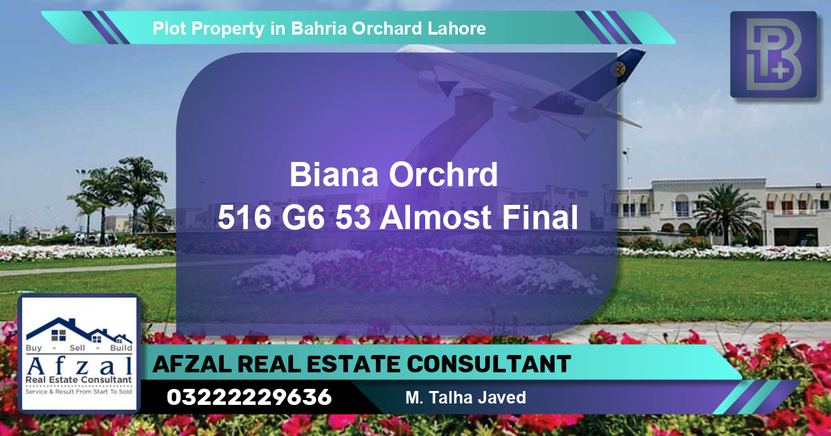 Residential Plot for Sale in Bahria Orchard, Lahore - (BP-74547)