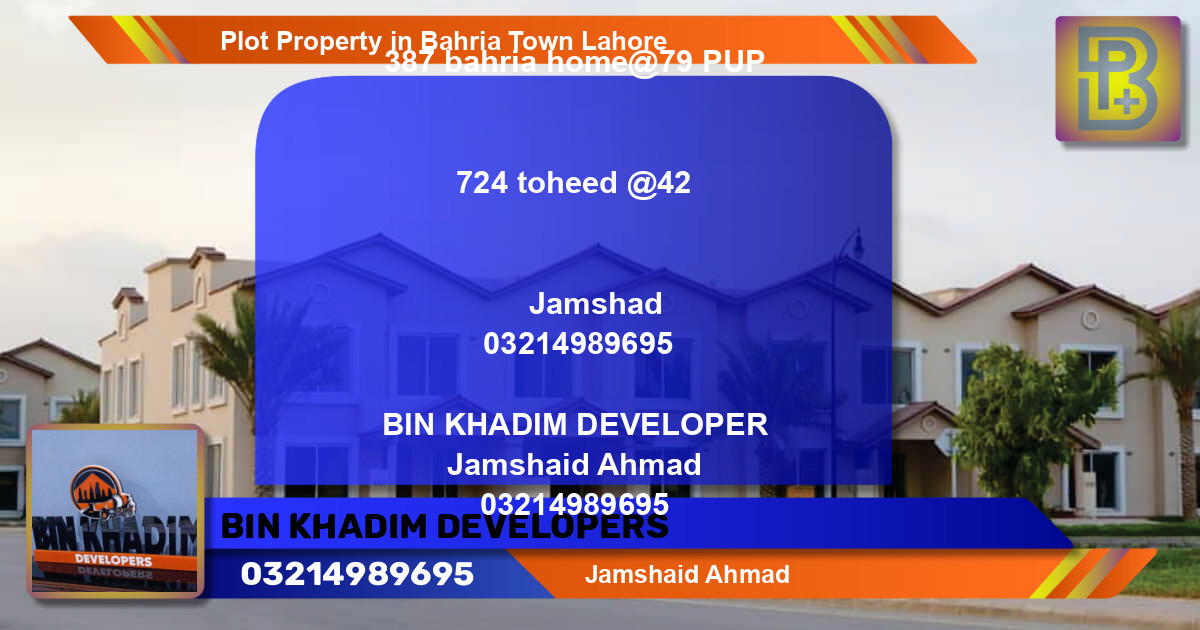 Residential Plot for Sale in Bahria Town, Lahore - (BP-74567)