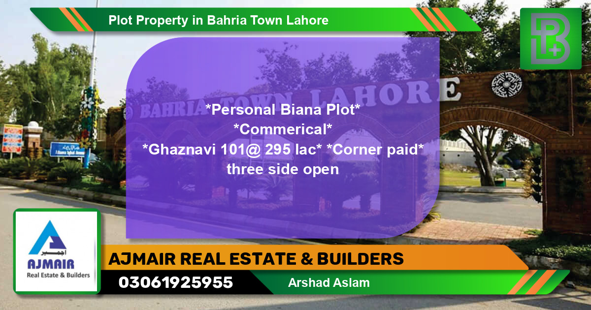 Residential Plot for Sale in Bahria Town, Lahore - (BP-74568)