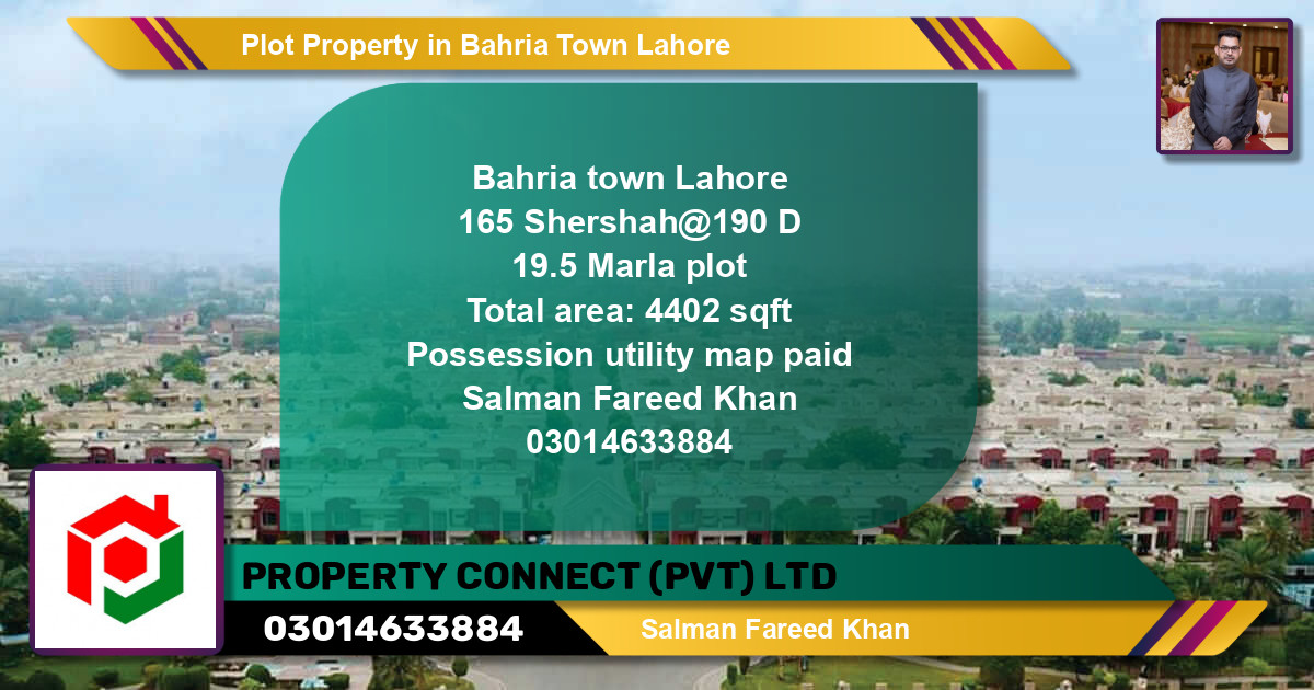 Residential Plot for Sale in Bahria Town, Lahore - (BP-74593)